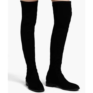 Stuart Weitzman Jocey Stretch-suede Over-the-knee Boots